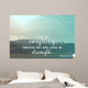 Inspirational verse from the bible on a blurred background Wall Mural