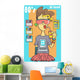 Cute 80s Style Girl Wall Decal