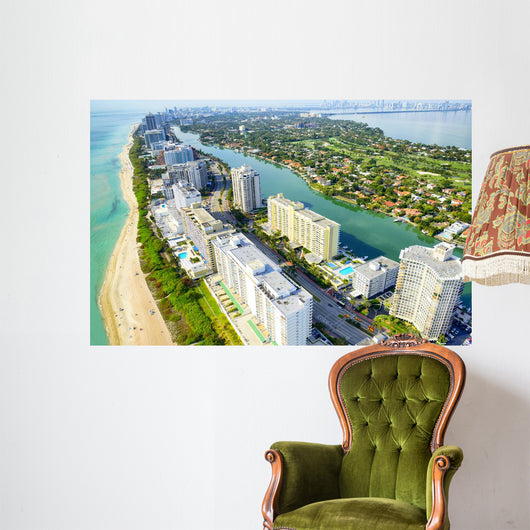 Miami Beach Aerial Wall Decal