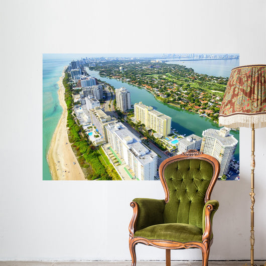 Miami Beach Aerial Wall Decal