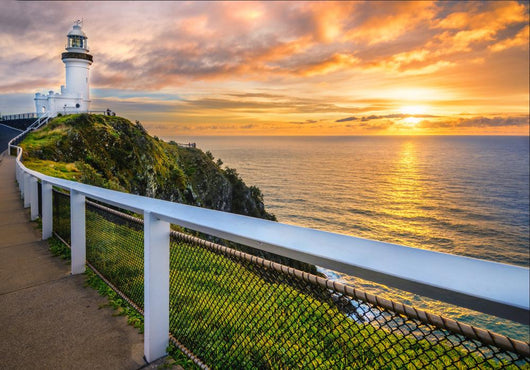 Sunrise at Cape Byron. Horizontal Frame. Wall Mural