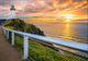 Sunrise at Cape Byron. Horizontal Frame. Wall Mural