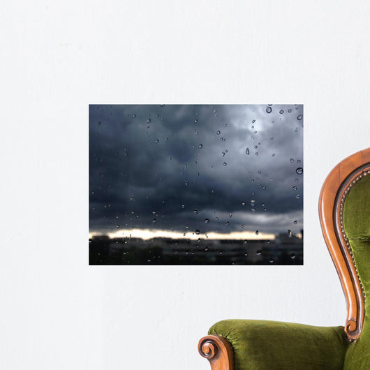 summer rainstorm with ominous clouds Wall Mural