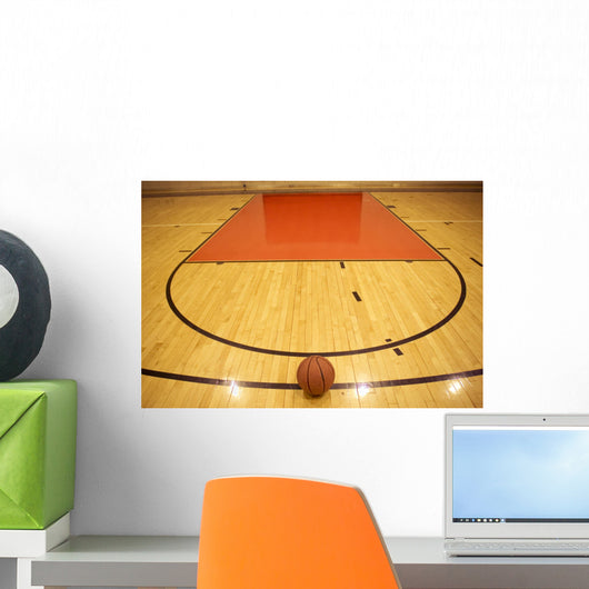 A basketball in field Wall Mural