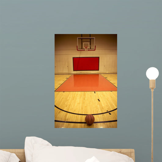 a basketball in field Wall Mural