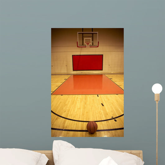 a basketball in field Wall Mural