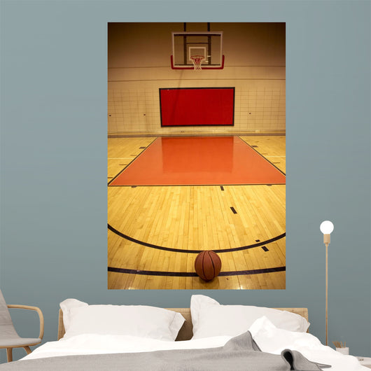 a basketball in field Wall Mural