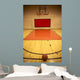 a basketball in field Wall Mural