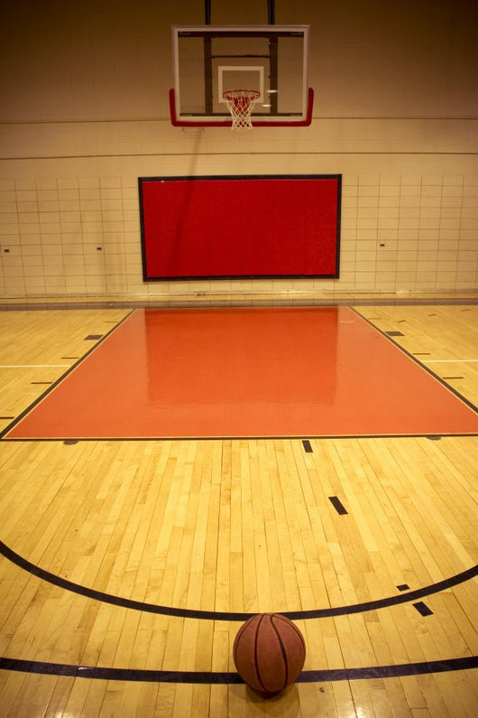 a basketball in field Wall Mural