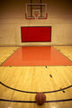 a basketball in field Wall Mural