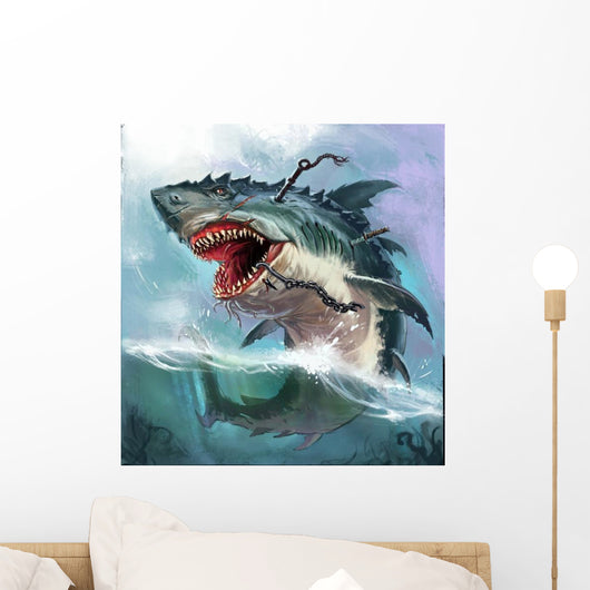 Shark Monster Wall Decal