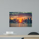 Cloudy Manhattan Sunrise Wall Mural