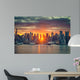 Cloudy Manhattan Sunrise Wall Mural