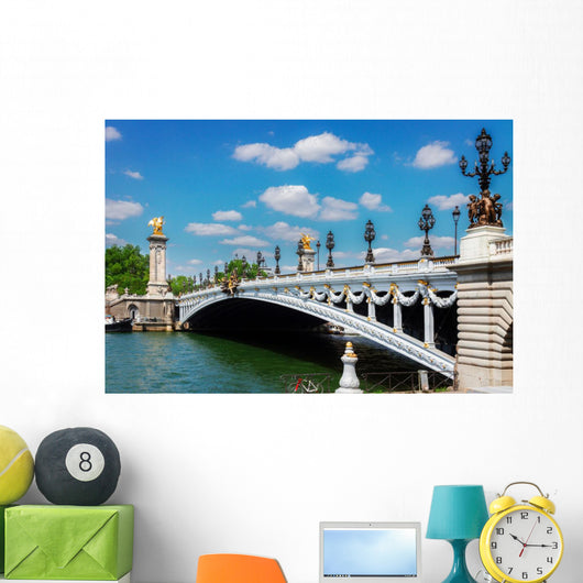 Bridge of Alexandre III in  Paris, France Wall Decal