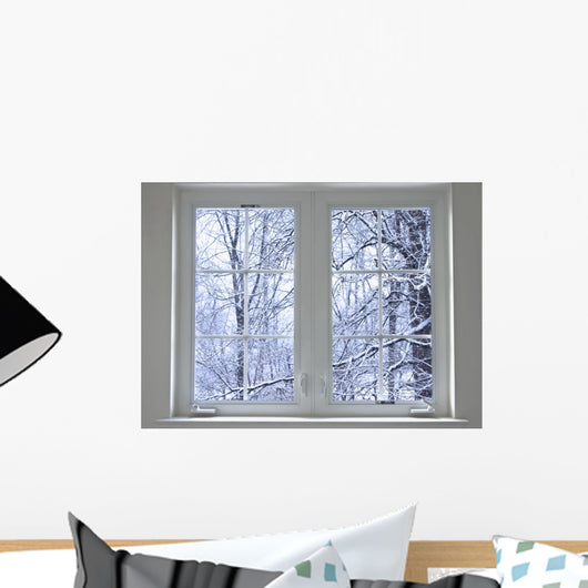 Winter Window Wall Mural