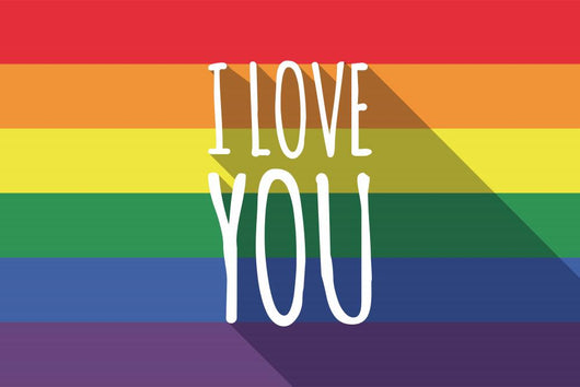 Vector Long Shadow Gay Wall Mural