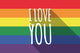 Vector Long Shadow Gay Wall Mural