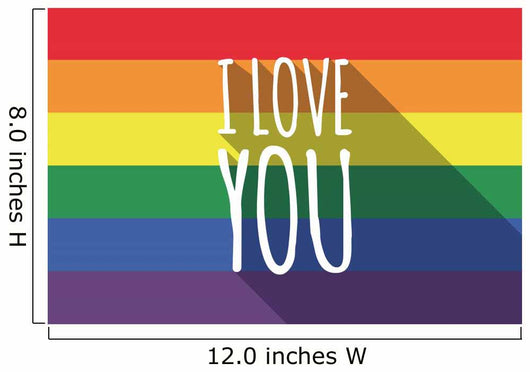 Vector Long Shadow Gay Wall Mural