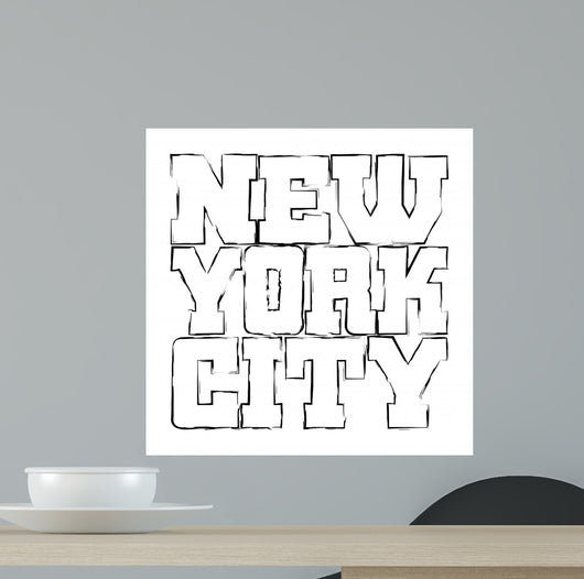 T Shirt Typography Graphics Wall Decal Design 1