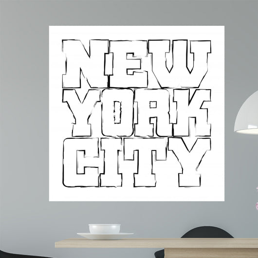 T Shirt Typography Graphics Wall Decal Design 1