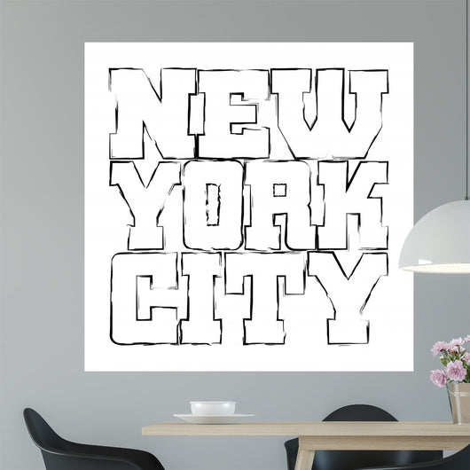 T Shirt Typography Graphics Wall Decal Design 1