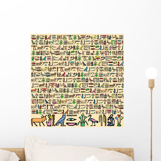 Egyptian Hieroglyphics Wall Mural