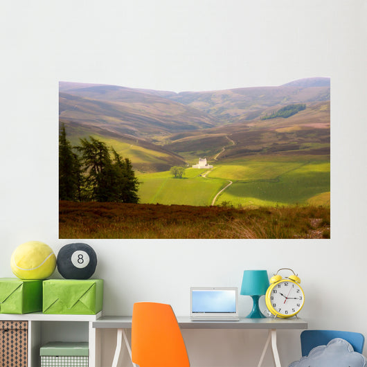 Small castle in the Scottish Highlands Wall Mural