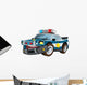 Cartoon Police Car Wall Decal