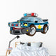 Cartoon Police Car Wall Decal