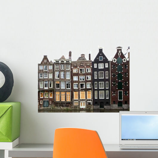 Amsterdam Houses Wall Decal Design 1