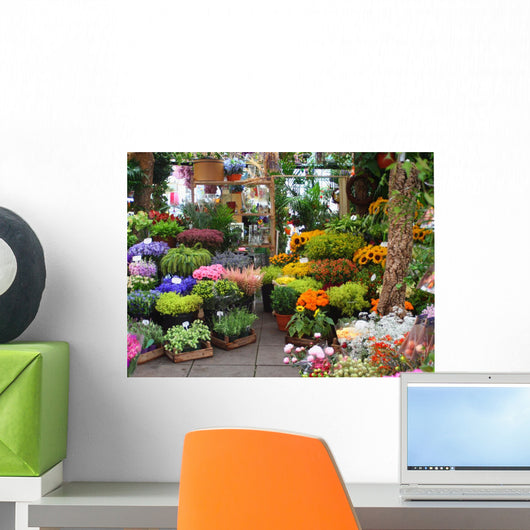 Flower Market Wall Mural