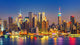 Manhattan Night New York Skyline Wall Decal