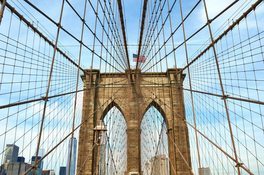 Brooklyn bridge pillar, New York City Wall Mural