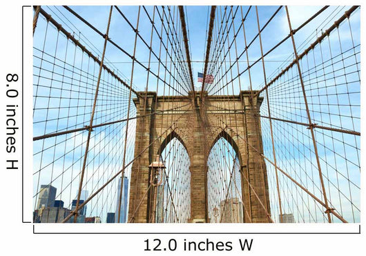 Brooklyn bridge pillar, New York City Wall Mural
