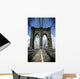 Brooklyn Bridge, New York City, Blue Sky, Urban Setting Wall Mural