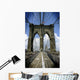 Brooklyn Bridge, New York City, Blue Sky, Urban Setting Wall Mural