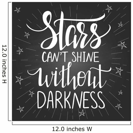 Modern lettering inspirational quote on black background. Wall Mural