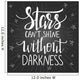 Modern lettering inspirational quote on black background. Wall Mural
