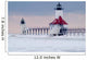 St., Joseph North Pier Lighthouse in Winter Wall Mural