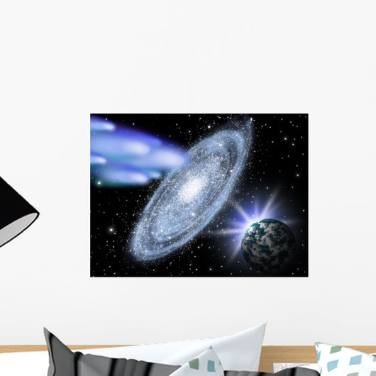 Space. A congestion of stars. Astronomy background galaxy Wall Mural