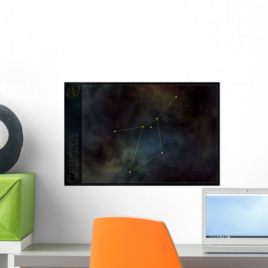Zodiac Constellation Cancer Wall Decal Design 1