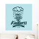 Biblical illustration. Christian lettering. Fruit of the spirit - kindness. Galatians 5:22 Wall Mural