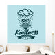 Biblical illustration. Christian lettering. Fruit of the spirit - kindness. Galatians 5:22 Wall Mural