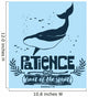 Biblical illustration. Christian lettering. Fruit of the spirit - patience. Galatians 5:22 Wall Mural