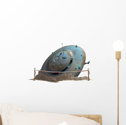 Ugo Landed or Crashed Wall Decal