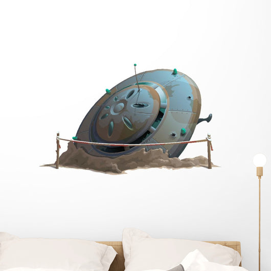 Ugo Landed or Crashed Wall Decal