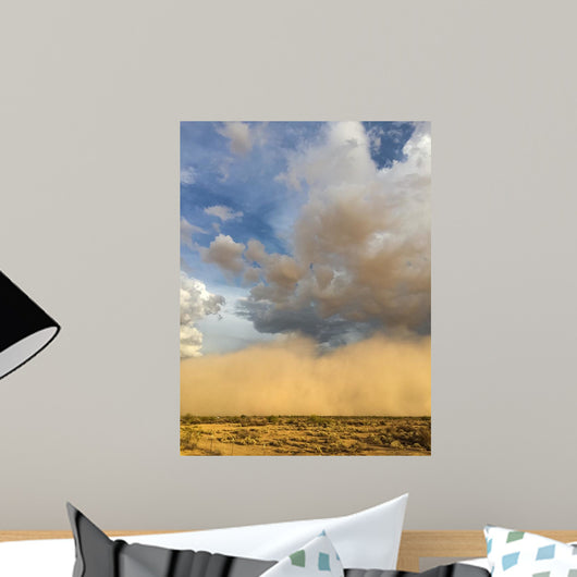 Storm clouds build as a Haboob approaches Wall Mural