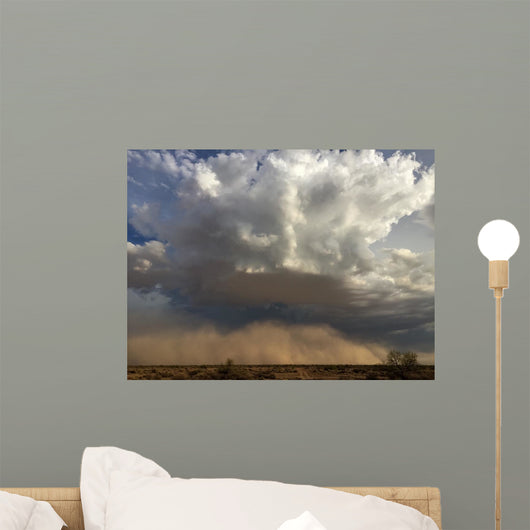 Thunderstom clouds in the sky above a Haboob Wall Mural