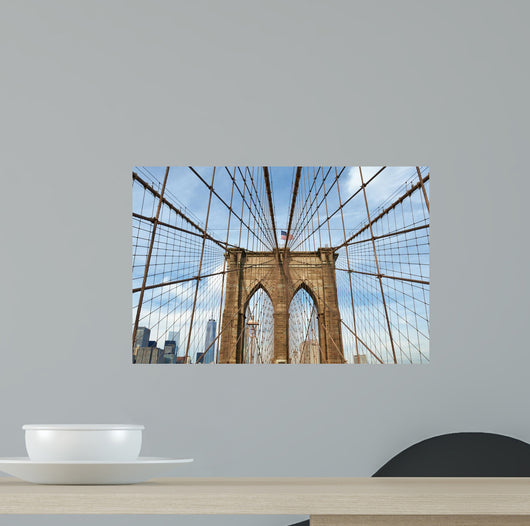 Brooklyn bridge pillar, New York City Wall Mural
