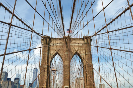 Brooklyn bridge pillar, New York City Wall Mural